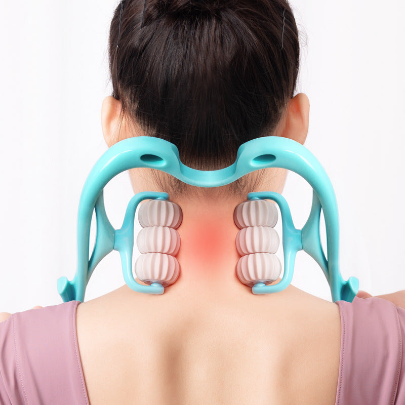 Glowaura™ Multifunctional Manual Six-wheel Neck Massager