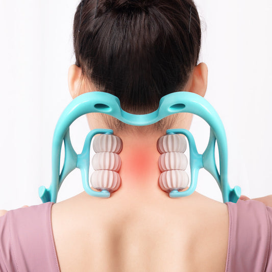 Glowaura™ Multifunctional Manual Six-wheel Neck Massager