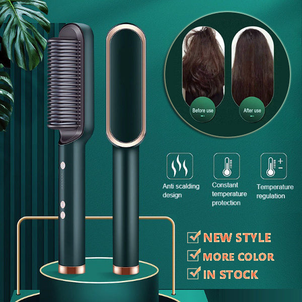 Glowaura™ New 2 In 1 Hair Straightener Hot Comb