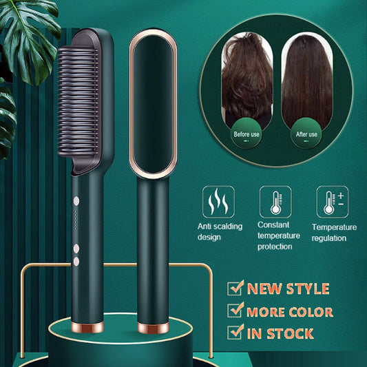 Glowaura™ New 2 In 1 Hair Straightener Hot Comb
